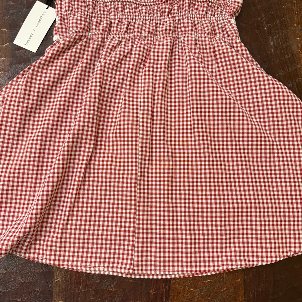 Better Together Red Gingham Dress with White Accents - Picture 8 of 11